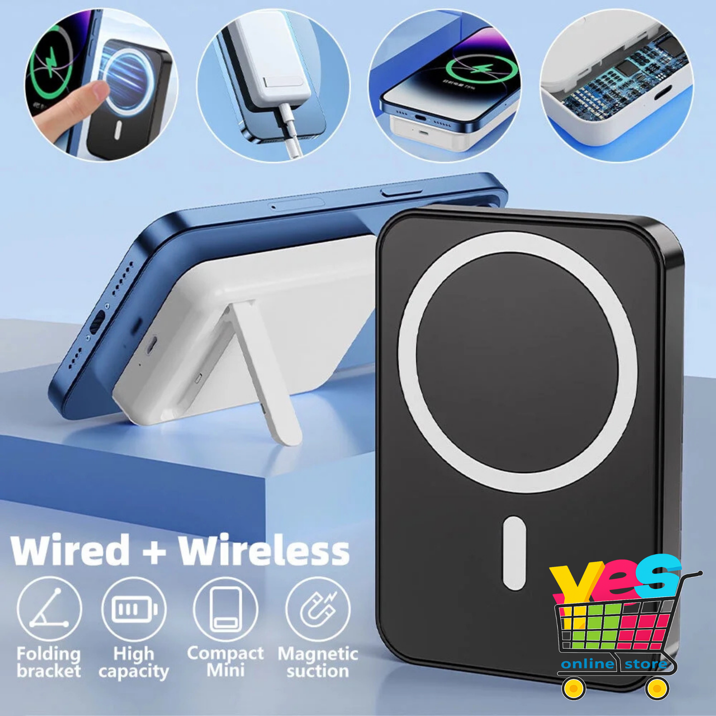 Portable Wireless PowerBank Charger