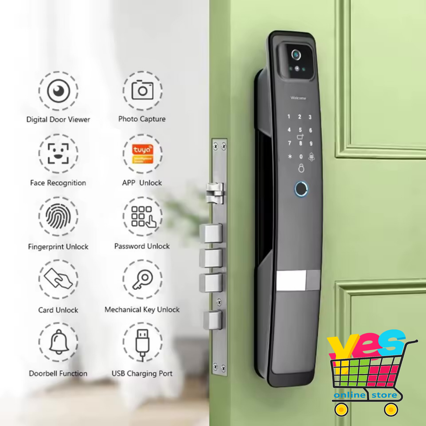 Fingerprint & Code Door Lock