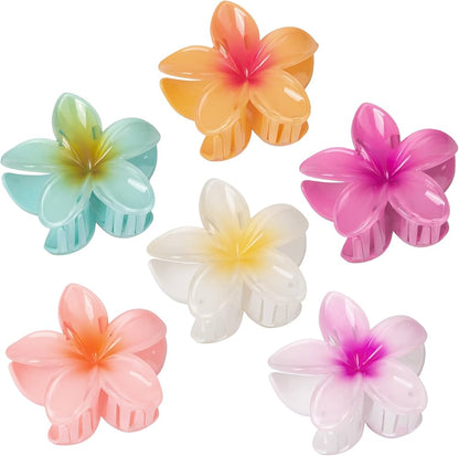 Hawaiian Flower Hair Claws