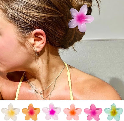 Hawaiian Flower Hair Claws