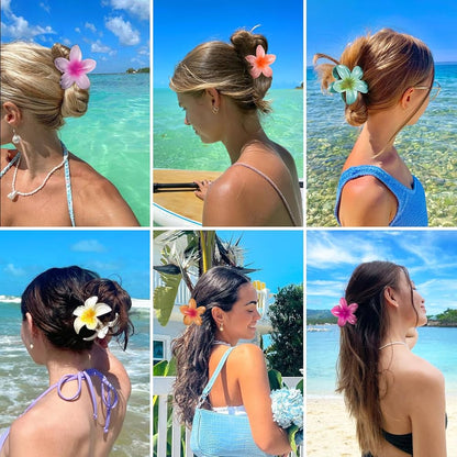 Hawaiian Flower Hair Claws