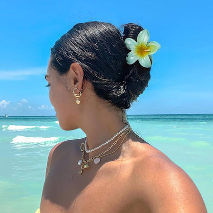 Hawaiian Flower Hair Claws