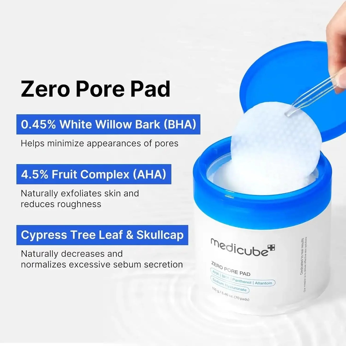 Medicube zero pore pad 155g